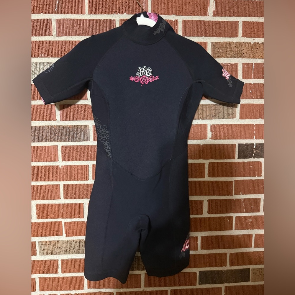 Women’s Black and Pink Wetsuit